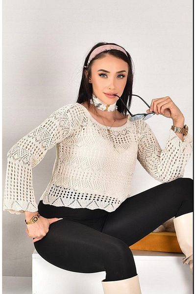 H&E LUXURY DESIGN Women's Openwork Summer Sweater