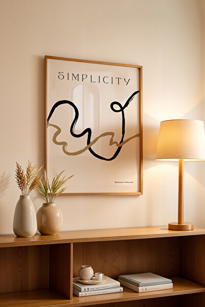 Basquiart Poster din seria Bohemian cu ramă din lemn, Tablou nr:134