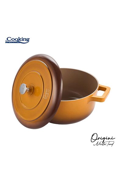 Heinner Cast aluminum casserole with lid, 26x12.5 cm, capacity 5.8 l, ceramic coating, by Nicolai Tand