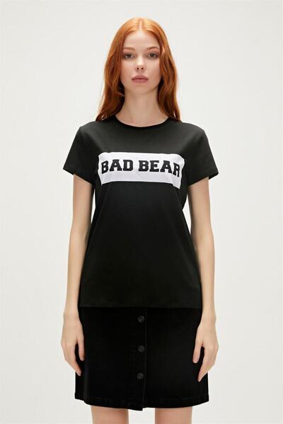 Bad Bear 23.03.07.009-C01 Flog Women's T-Shirt Black