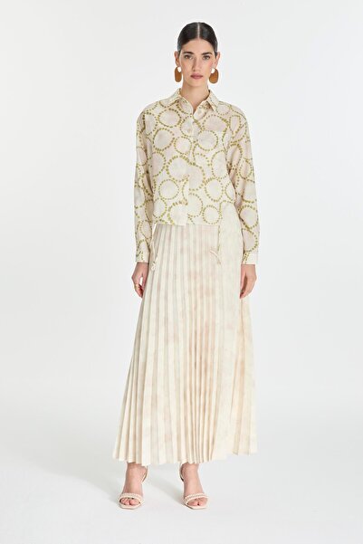 Zühre Πράσινο πουκάμισο με μοτίβο τσέπης G-0081