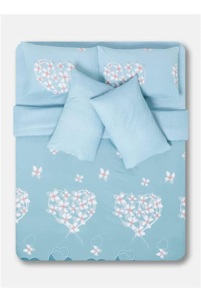 RISHAHOME 6-Piece Double Size Duvet Cover Set