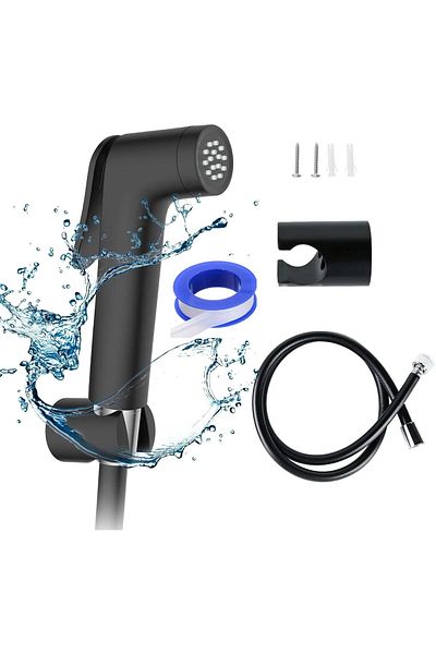 GENERIC4 Shattaf Set Cloth Diaper Sprayer for Toilet, Shattaf with Bidet Hose 1.2M for Feminine Wash