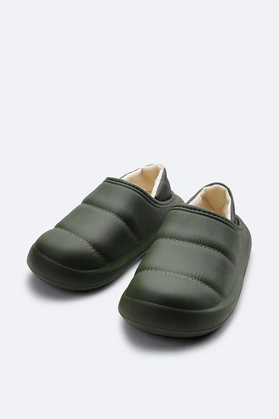 Avva Men's Khaki Furry Comfortable Fit Eva Slippers A32Y8300