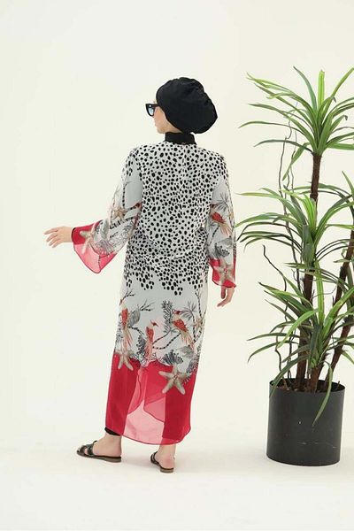 NS Tasarım Tesettür Mayo Laura Rose Design Pareo 252 - Χιτζάμπ