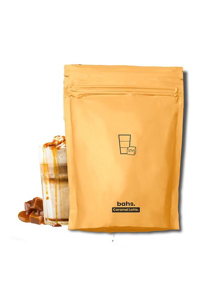 bahs. Caramel Latte Protein Food Powder - 600gr x 10 Servings