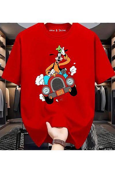 New Shine 1 T-Shirt Is a Gift for Purchases of 6 or More in the Cart - Goofy Printed Oversize T-Shirt