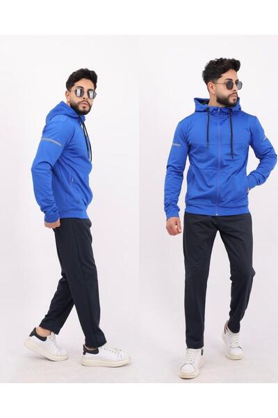 AİRDROP dalgıç kumaş polyester kol baskılı erkek eşofman takım