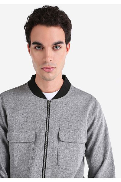 Colin's Мъжко сиво яке Slim Fit