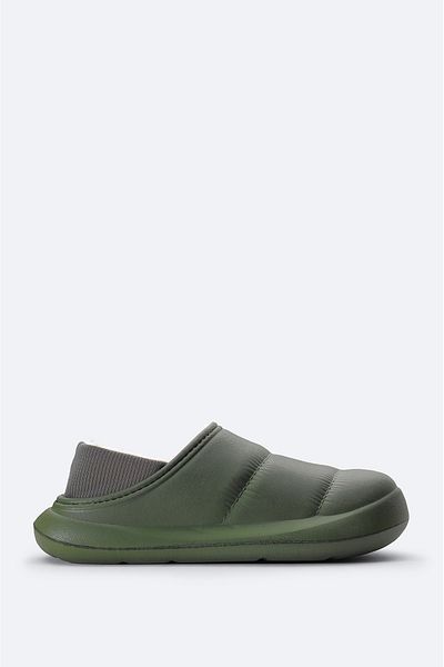 Avva Men's Khaki Furry Comfortable Fit Eva Slippers A32Y8300