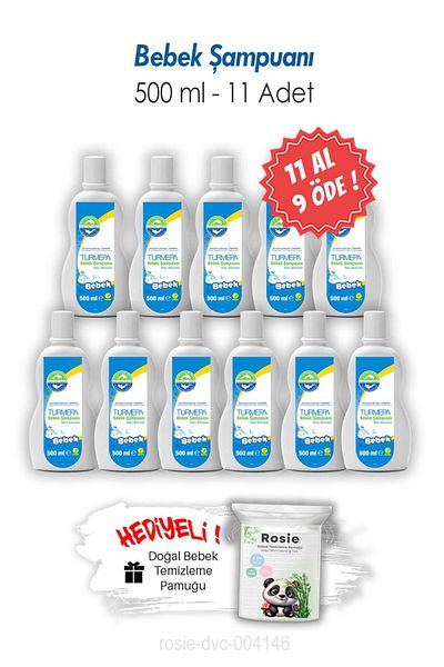 Turmepa 11 Al 9 Pay Turmepa Baby Shampoo 500 ml and Rosie