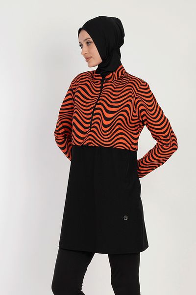 InStyle Black Hijab Swimsuit - 6062 Model