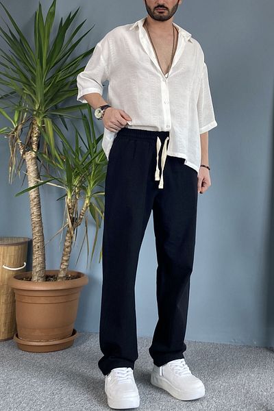 Alışveriş Sokağı Pantaloni cu aspect de in Vara Casual Negru
