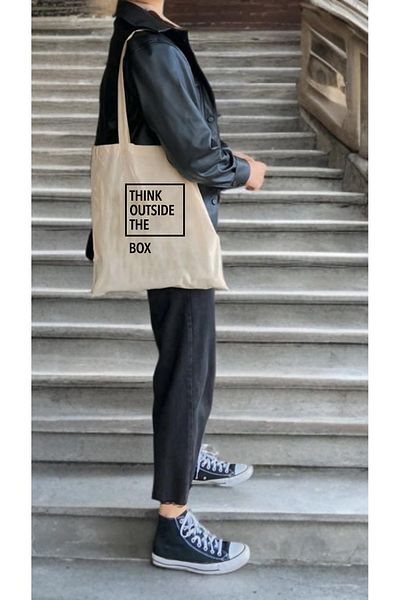 InfinitumWorks Think Outside The Box Cloth Bag