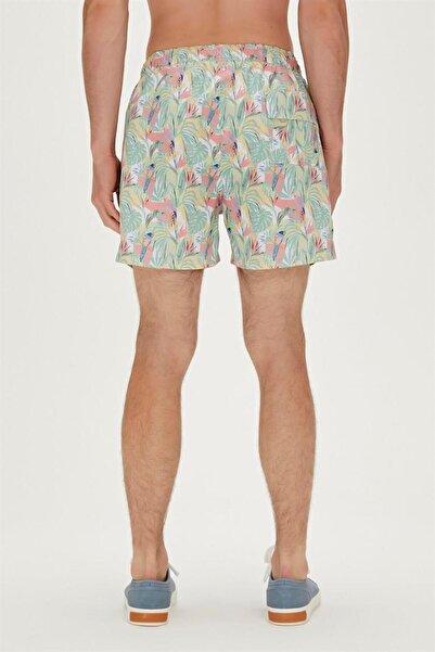 Bad Bear 23.01.09.006-C04 Parrot Men's Swim Shorts White