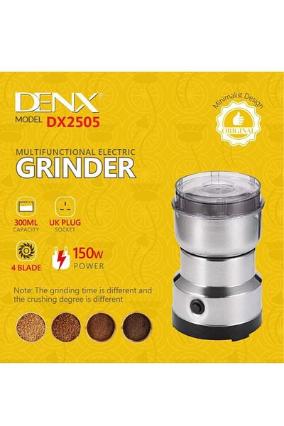 Denx مطحنة قهوة 150 واط