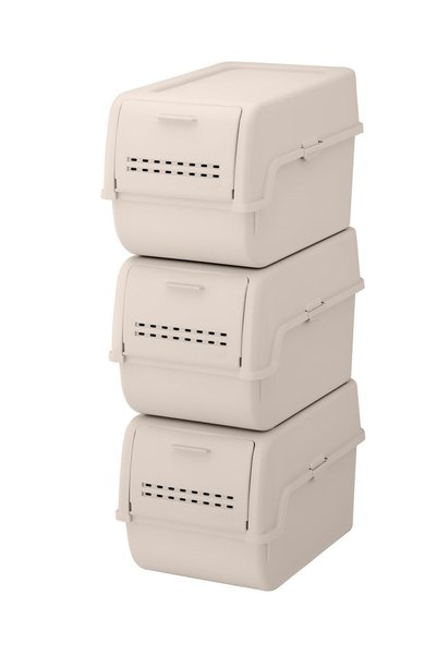 Technow Motek Mt-40 S-Box 8 Liter 3-Purpose Organizer Organizer Beige (3*8Liter)