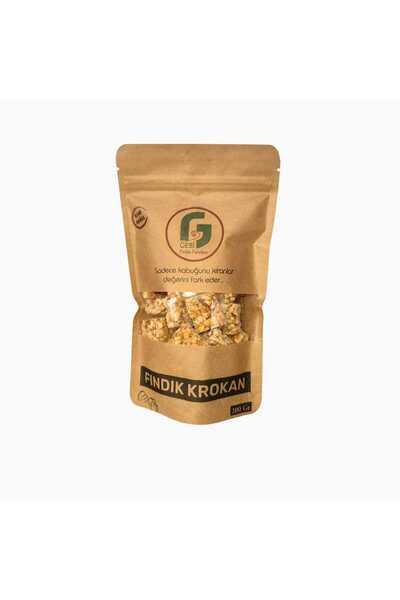 Gebi Doypack Ambalajda Fındık Krokan -Taze Üretim, Yeni Mahsül - 200 Gr