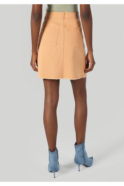 Colin's Slim Fit Straight Buttoned Women's Gray Skirt