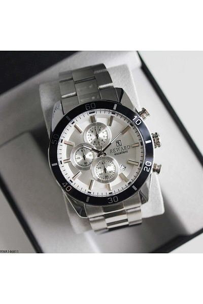 Reward Excellent Rwa146811 Silver Color Stainless Steel Men Wrist Watch