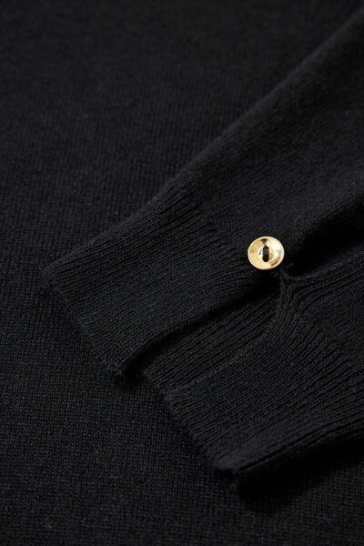 W Collection Black V-Neck Long Sleeve Sweater