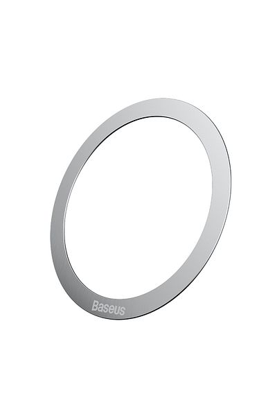 Baseus Baseus Halo Series 2Pcs Magnetic Metal Ring Ultra-Thin Adhesive Plate for MagSafe - Silver