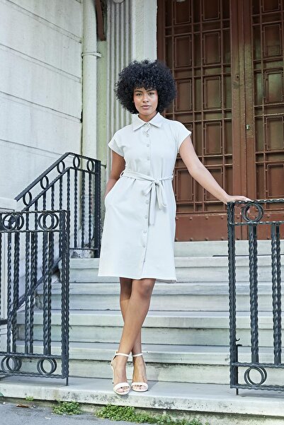 Jument Жіноча шовковиста модальна тканина з коміром, низькими плечима, довжин...