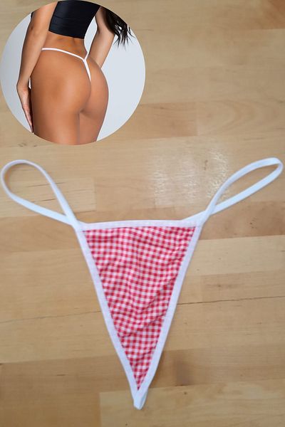 Anastasia Underwear String Thong Panties Stylish Model Designed with Tulle and Micro Fabric