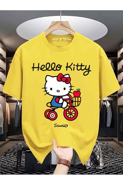 New Shine Hello Kitty Printed Oversize T-Shirt