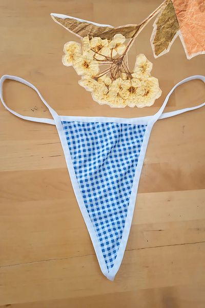 Anastasia Underwear String Thong Panties Stylish Model Designed with Tulle and Micro Fabric