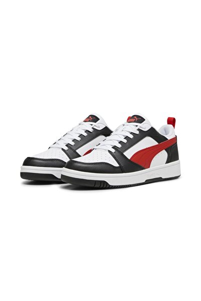 Puma 39232804 Rebound V6 Low Unisex Casual Αθλητικά Παπούτσια Λευκά