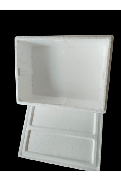MERT AMBALAJ ÜRÜNLERİ Beyaz Strafor Taşıma Kutusu Köpük Kutu Taşıma Köpük Kutu 1.5 Kg Lik 1 Adet