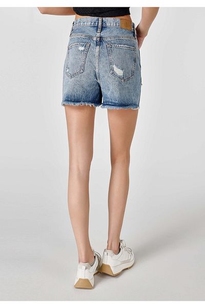 Colin's Mom Short Pantaloni scurți din denim pentru femei cu talie înaltă