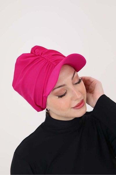 NS Tasarım Tesettür Mayo Mila Fuchsia Visor Bonnet