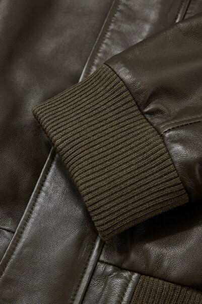 W Collection Khaki Zippered Jacket