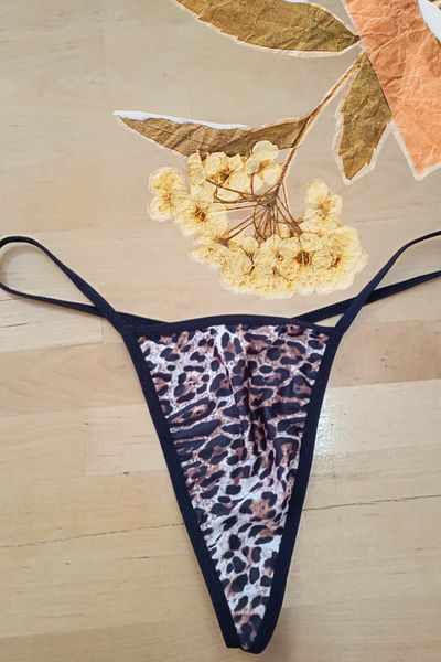 Anastasia Underwear String Thong Panties Stylish Model Designed with Tulle and Micro Fabric