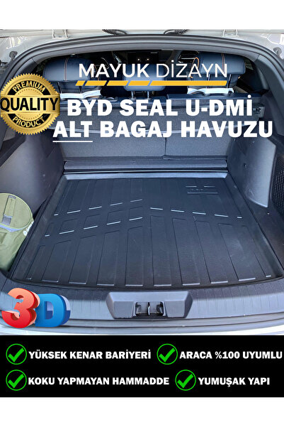 Mayuk Dizayn BYD Seal U Dm-İ 2023-2024-2025 Model Araca Özel 3D ALT Bagaj Havuzu