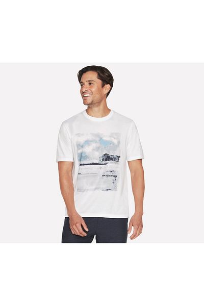 SKECHERS WAVE BREAK TEE men's t-shirt white