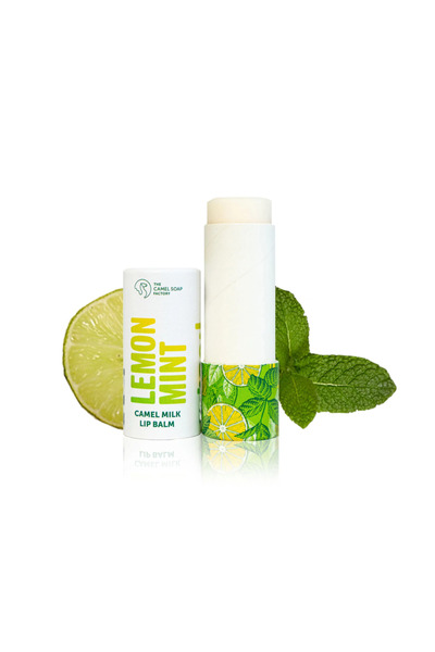 THE CAMEL SOAP Lemon Mint Lip Balm With Camel Milk - The Camel Soap Factory