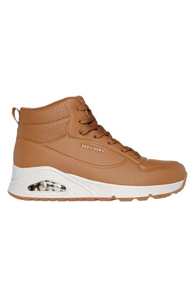 SKECHERS UNO STAND HIGH women's sneakers brown