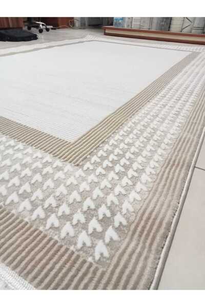 KARAR HALI 6m2 ÖLÇÜSÜNDE KLASİK CERÇEVELİ GOLD KAHVERENGİ SALON HALISI