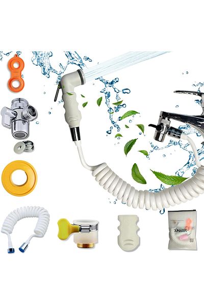 Generic JUNARIS Portable Travel Shattaf, Travel Shattaf Portable Bidet Sprayer Toilet Sprayer, Shatafa Set w