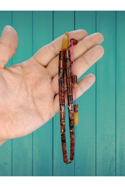 Anemore Collection فسيفساء ضغط العنبر مسبحة قطع قطع T-822