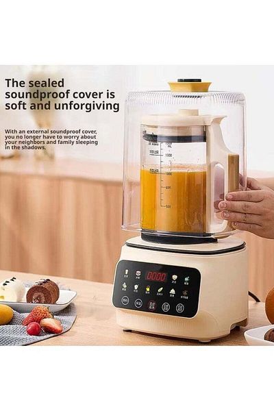 Denx Intelligent Food Blender, Smart Touch Blender 600W 1.5L With soundproof cover