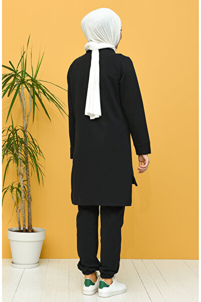 sefamerve İkili Eşofman Takım 21020-02 Siyah Gri