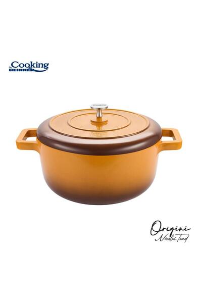 Heinner Cast aluminum casserole with lid, 26x12.5 cm, capacity 5.8 l, ceramic coating, by Nicolai Tand