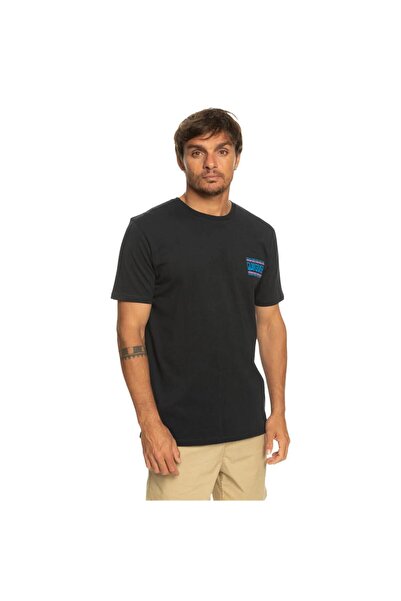 Quiksilver Eqyzt07224 Warpedframes m Tees Men's T-Shirt Black