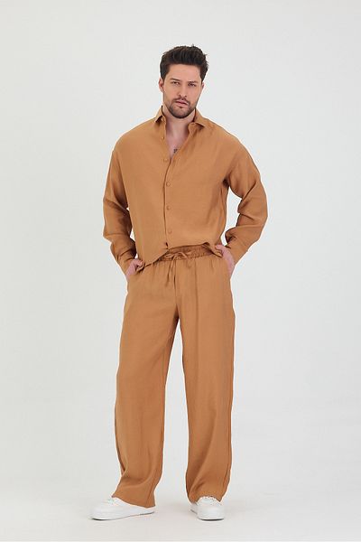 COOL TARZ Men's Oversize Comfortable Fit Shirt-Pants Bottom-Top Set