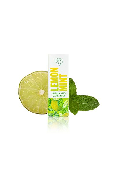 THE CAMEL SOAP Lemon Mint Lip Balm With Camel Milk - The Camel Soap Factory