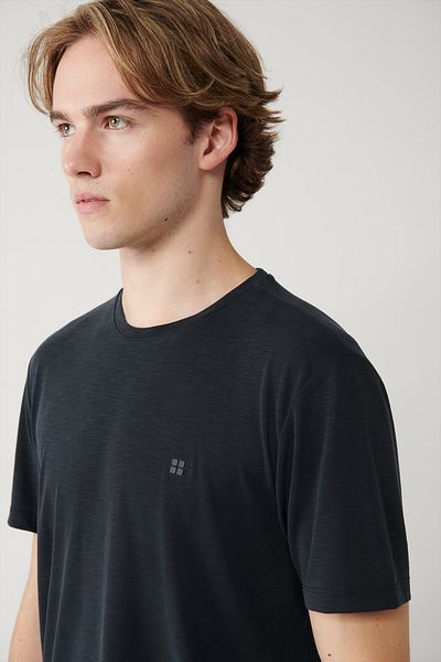 Avva Ανδρικό μπλουζάκι Anthracite Soft Touch Crew Neck B 001031